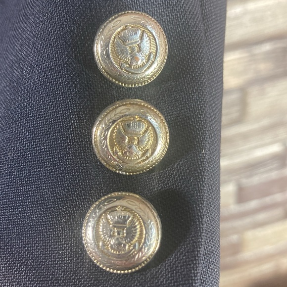 Mens Pre Owned Vintage Jos A Bank Navy Wool Executive Blazer 52L - Picture 5 of 8